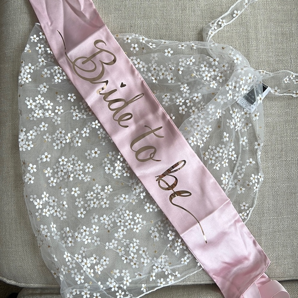 Bachelorette Swim Daisy Sarong and Sash Set Bride